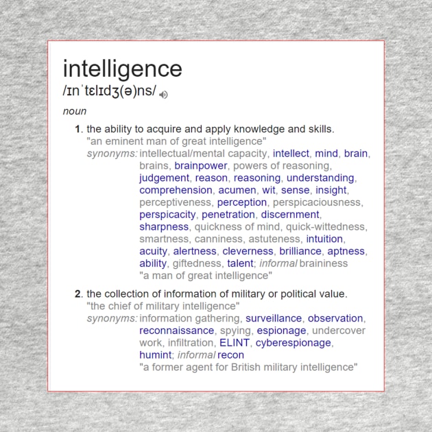 What intelligence means ? by fantastic-designs